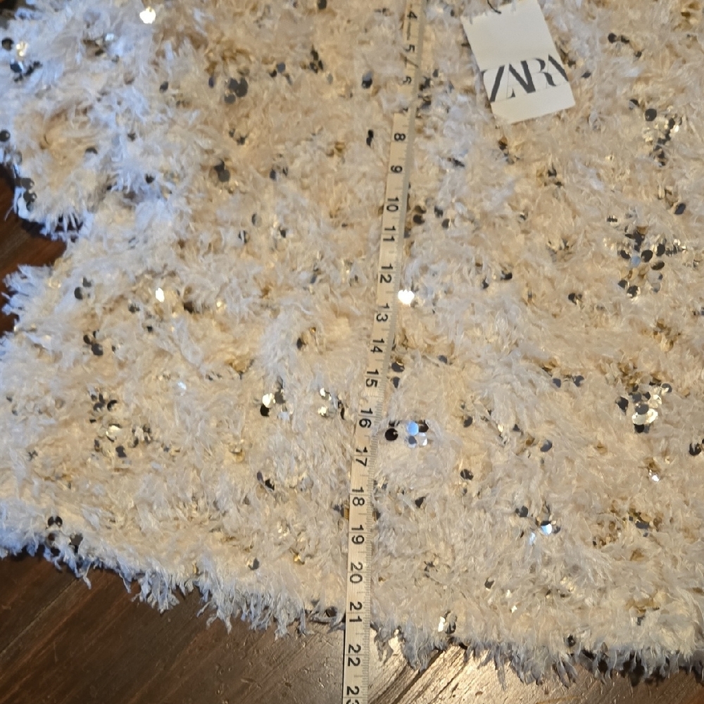 Zara Cream Sequin Top - Picture 11 of 12